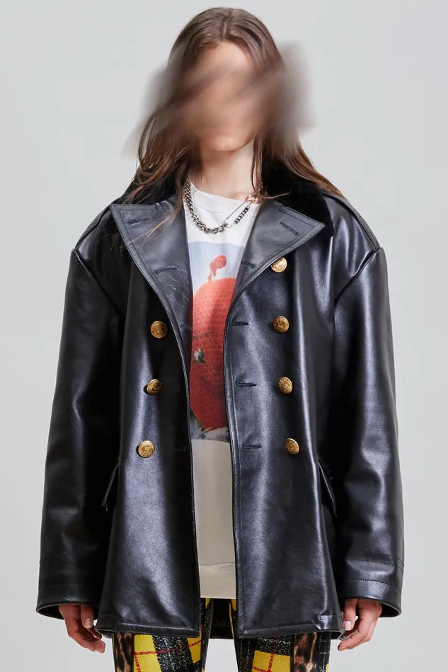 R13 Jackets and Coats Women Leather Policeman Coat