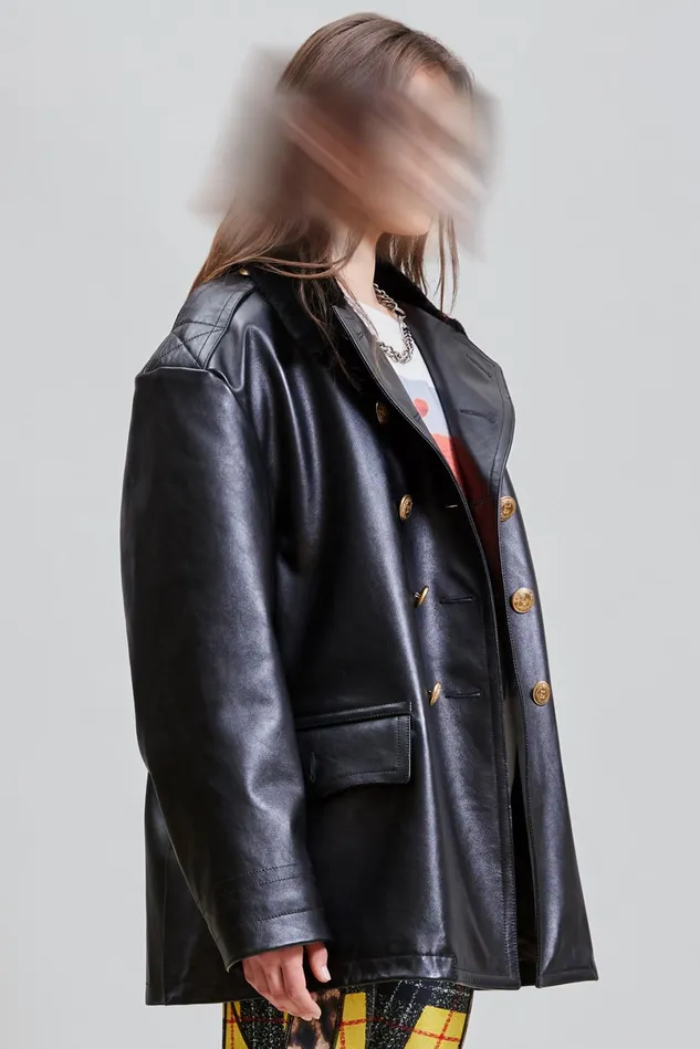 R13 Jackets and Coats Women Leather Policeman Coat