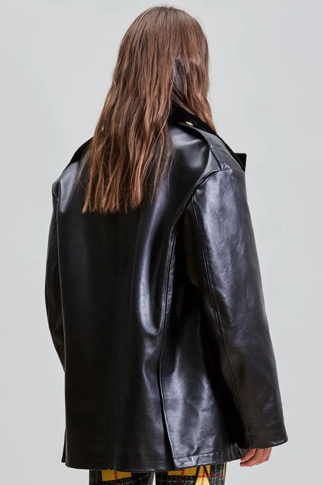 R13 Jackets and Coats Women Leather Policeman Coat