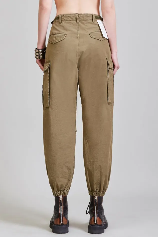 R13 Pants and Skirts Women Crossover Cargo Pant 8211 Olive