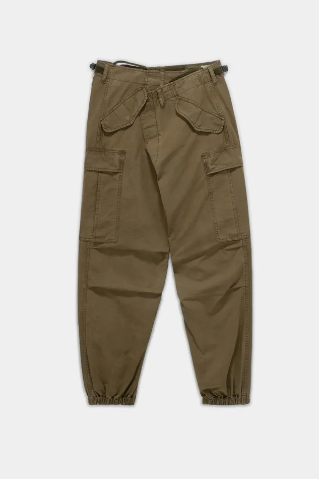 R13 Pants and Skirts Women Crossover Cargo Pant 8211 Olive