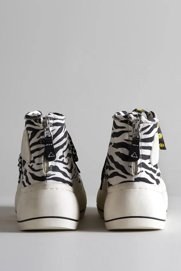 R13 Sneakers Women Kurt High Top Sneaker 8211 Zebra
