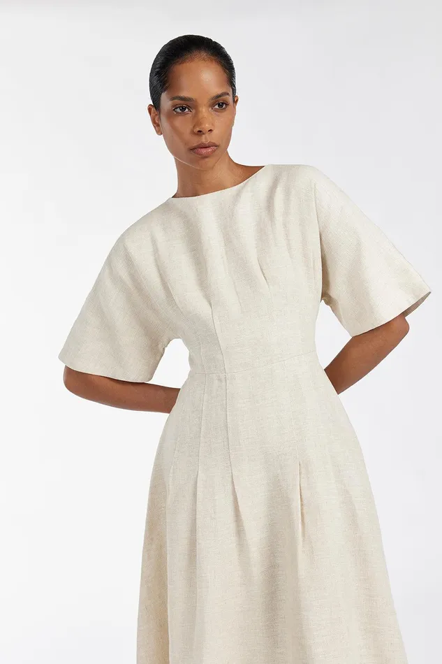 RAF NATURAL BOATNECK MIDI DRESS Women DISSH Midi Dresses