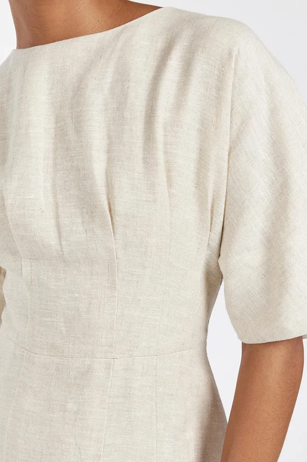 RAF NATURAL BOATNECK MIDI DRESS Women DISSH Midi Dresses