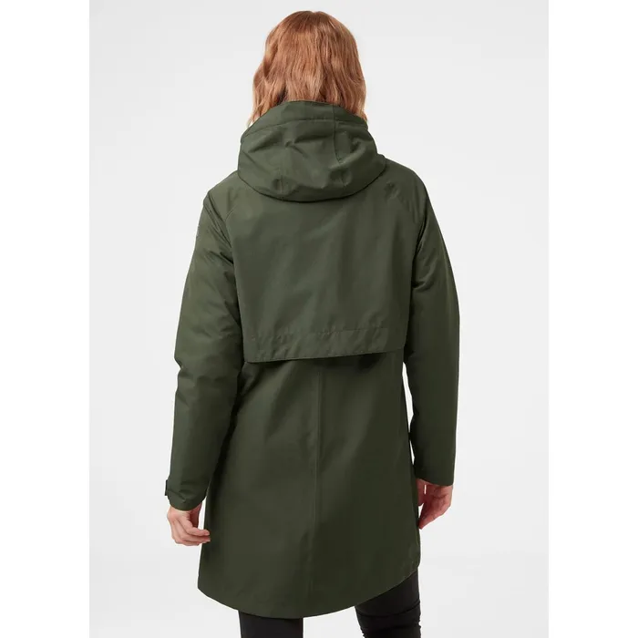 Rain Jackets Women Helly Hansen W MONO MATERIAL RAINCOAT 469 Forest Nigh