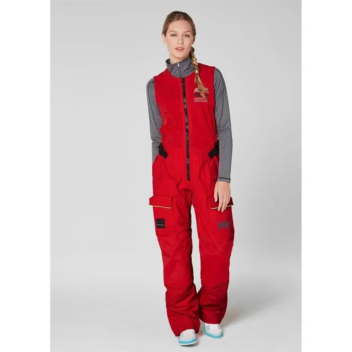 Sailing Pants Women Helly Hansen W AEGIR RACE SALOPETTE 222 Alert Red