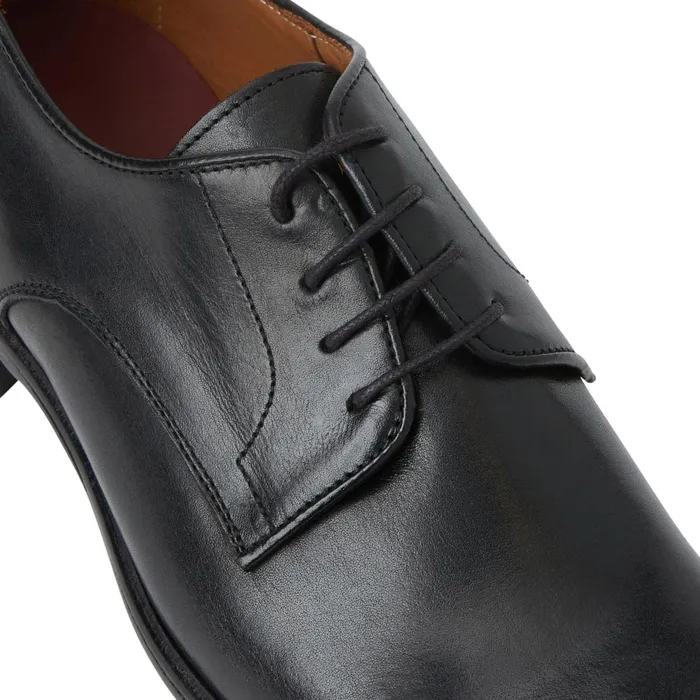 Salerno Derby Black Leather Men Bruno Magli Laceups and Oxfords