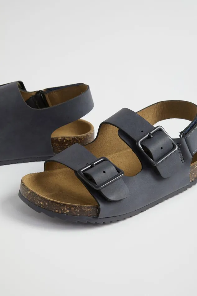 Sandals and Slides Boy Seed Heritage Double Buckle Slide Navy
