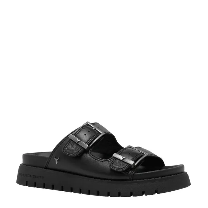 Sandals Women Windsor Smith MOOD BLACK LEATHER SANDALS Sandals Women Windsor Smith MOOD BLACK LEATHER SANDALS