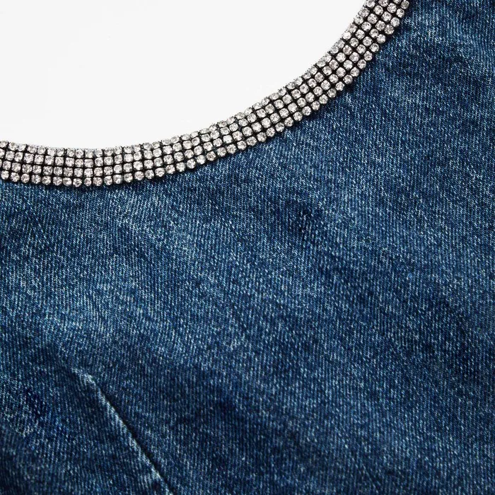 Self Portrait Dresses Denim Cut Out Mini Dress 8211 Women
