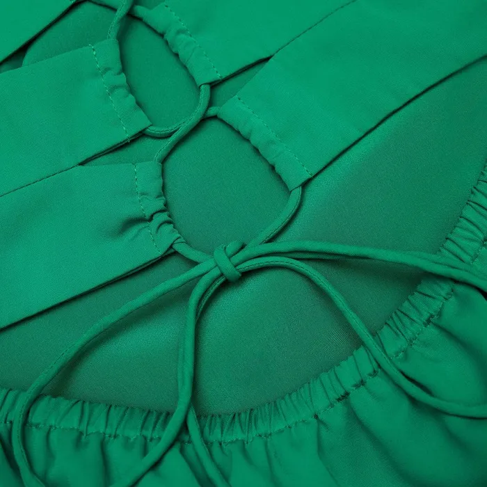 Self Portrait Swim and Resort Green Strappy Midi Dress 8211 Women