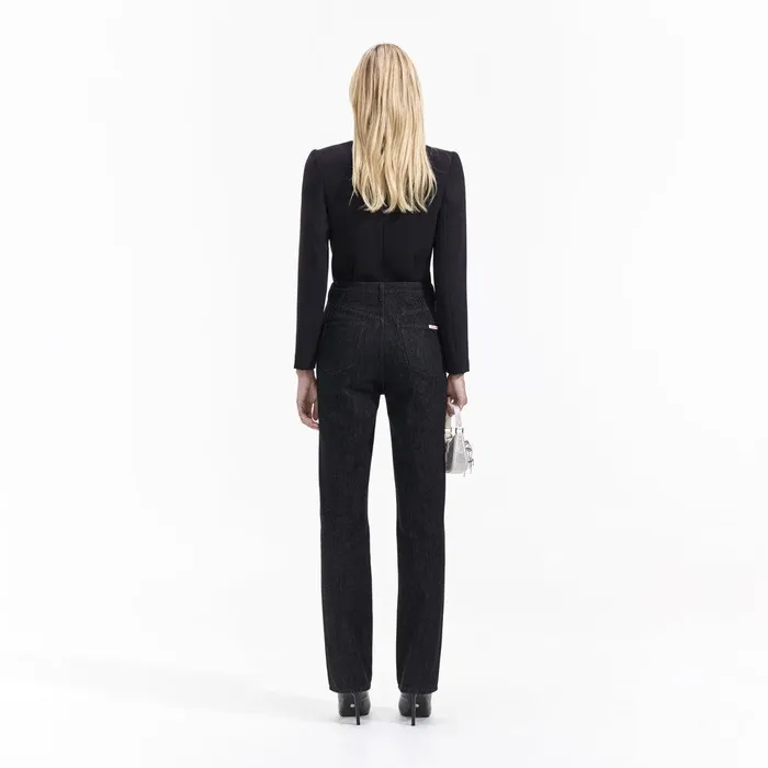 Self Portrait Tops Black Crepe Diamante Top 8211 Women Self Portrait Tops Black Crepe Diamante Top 8211 Women