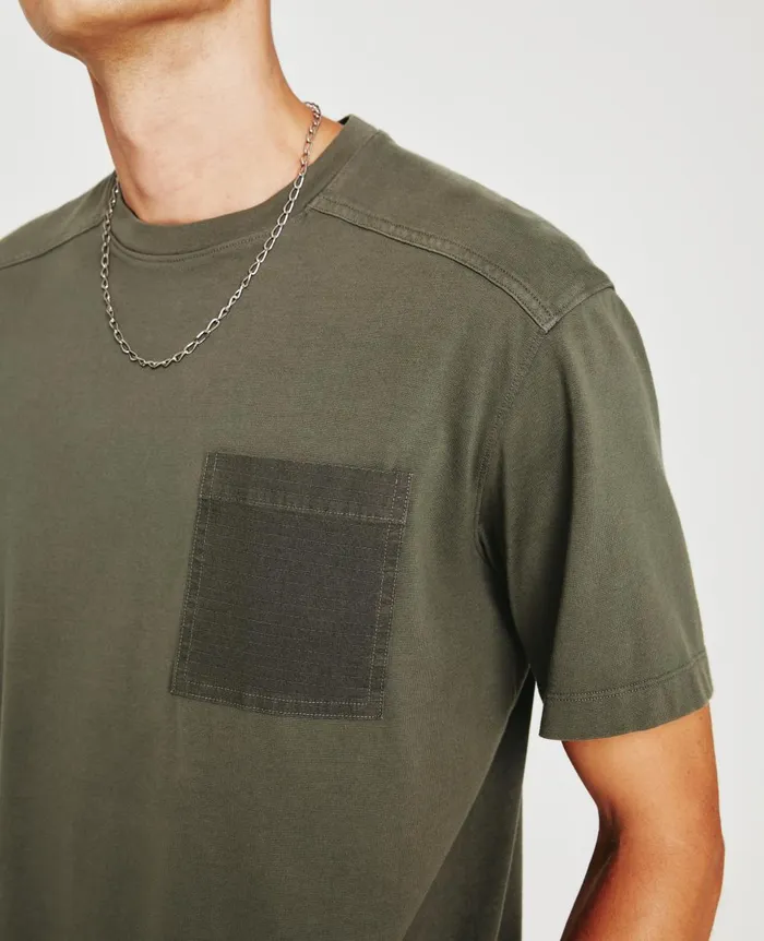 Shane Crew Armory Green Men AG Jeans Tees