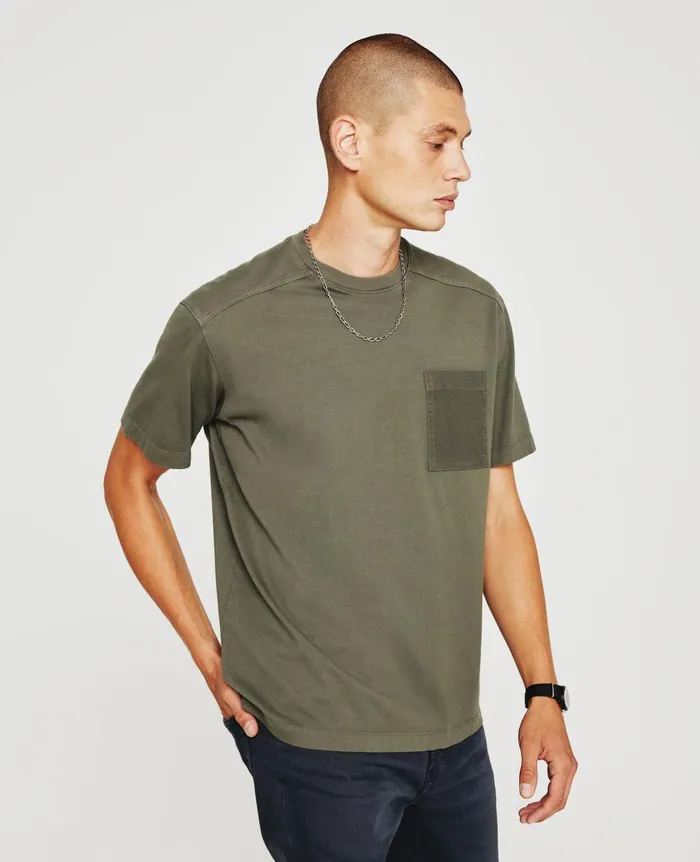 Shane Crew Armory Green Men AG Jeans Tees