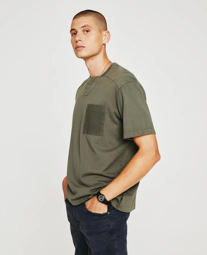 Shane Crew Armory Green Men AG Jeans Tees