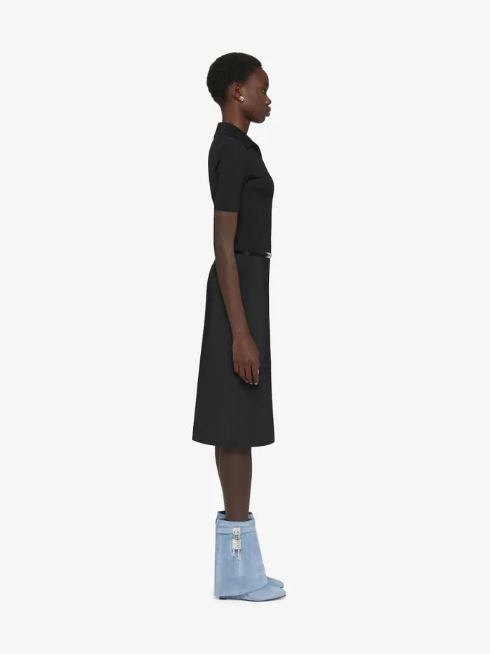 Shark Lock Ankle Boots In Washed Denim Medium Blue Women Givenchy Shark Lock