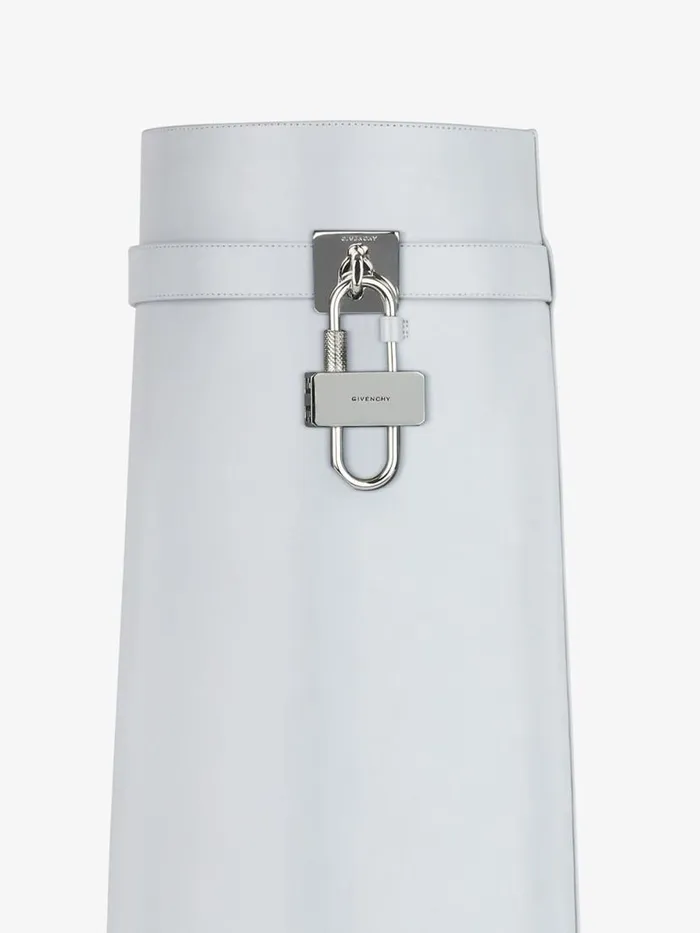 Shark Lock Boots In Box Leather Grey Women Givenchy Shark Lock