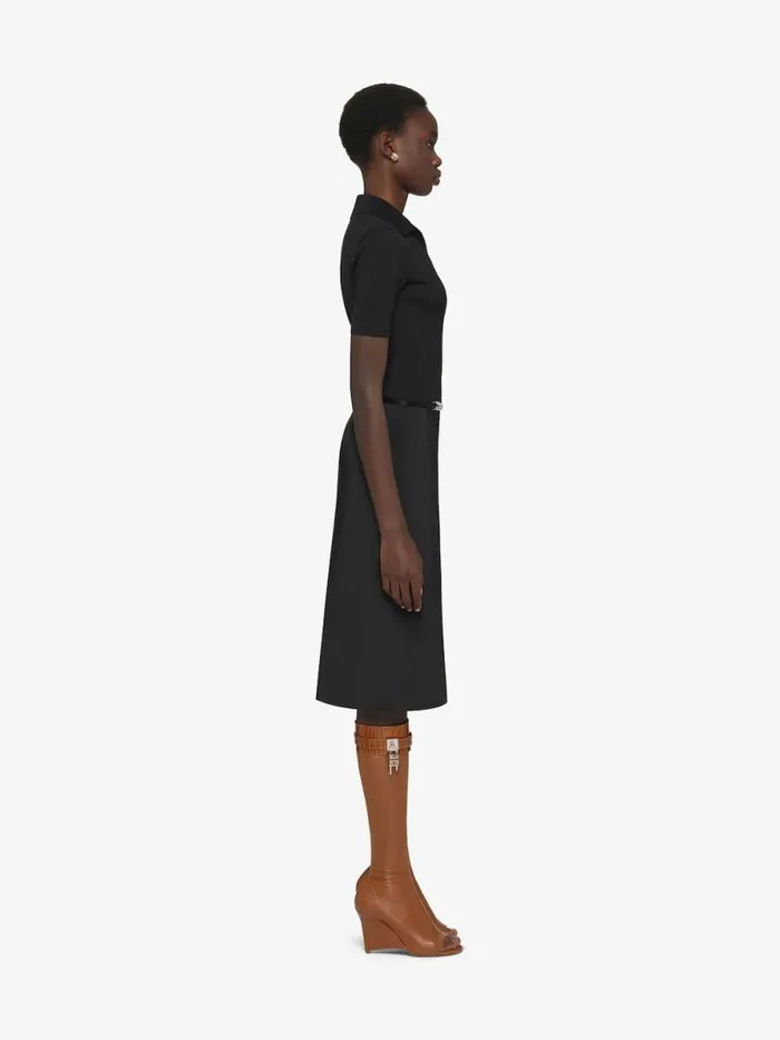 Shark Lock Stiletto Sandal Boots In Leather Chestnut Women Givenchy Shark Lock