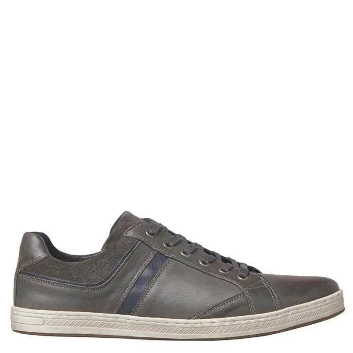 Shoes Men Windsor Smith ART157 GREY LEATHER SHOES