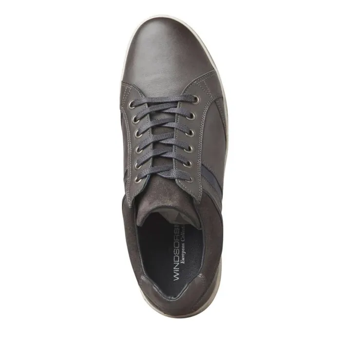 Shoes Men Windsor Smith ART157 GREY LEATHER SHOES Shoes Men Windsor Smith ART157 GREY LEATHER SHOES