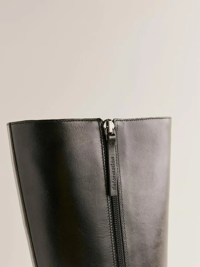 Shoes The Reformation Nancy Knee Boot Black Leather