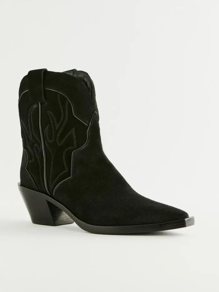 Shoes The Reformation Otto Mini Western Boot Black Black