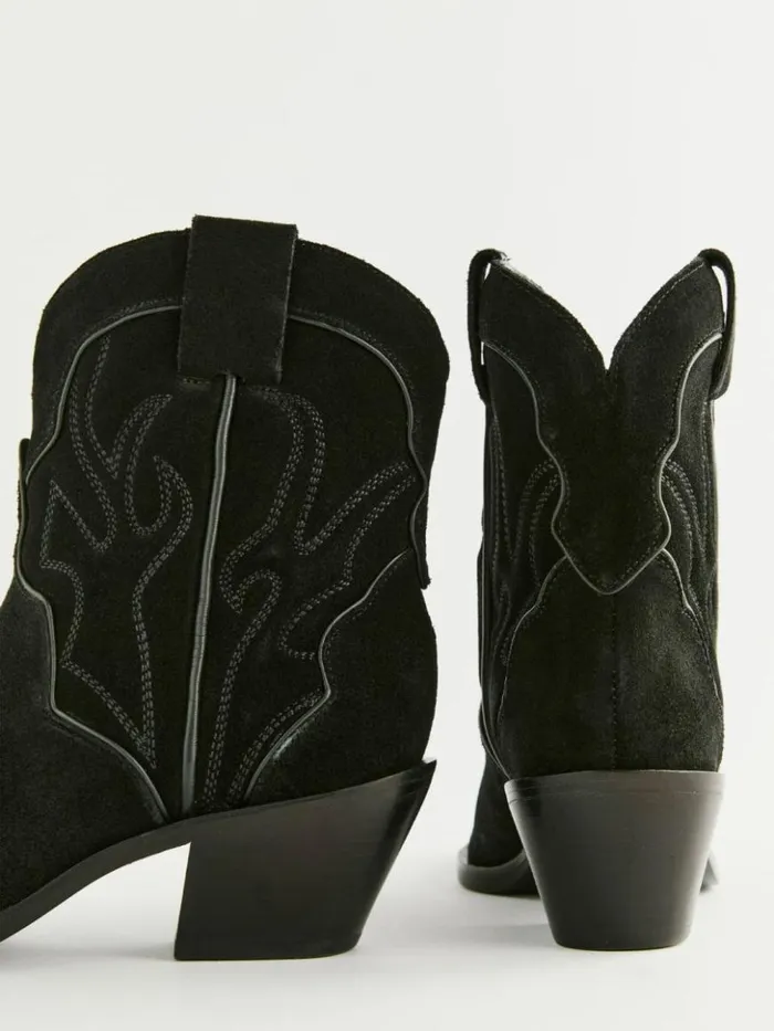 Shoes The Reformation Otto Mini Western Boot Black Black
