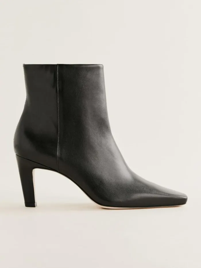 Shoes The Reformation Rae Ankle Boot Black Leather