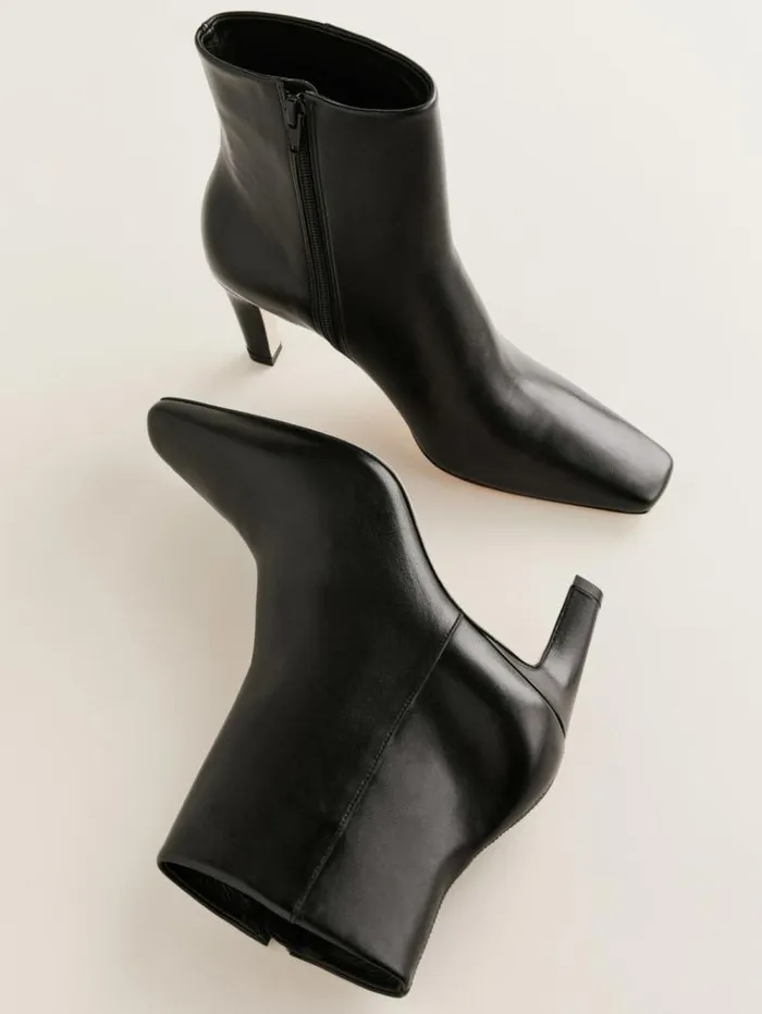 Shoes The Reformation Rae Ankle Boot Black Leather