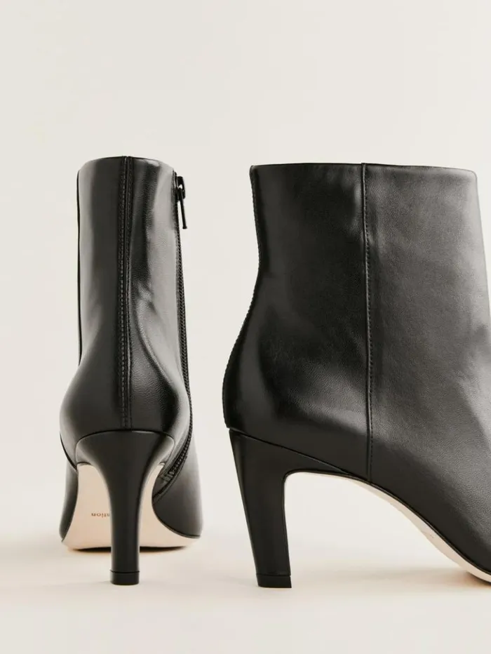 Shoes The Reformation Rae Ankle Boot Black Leather