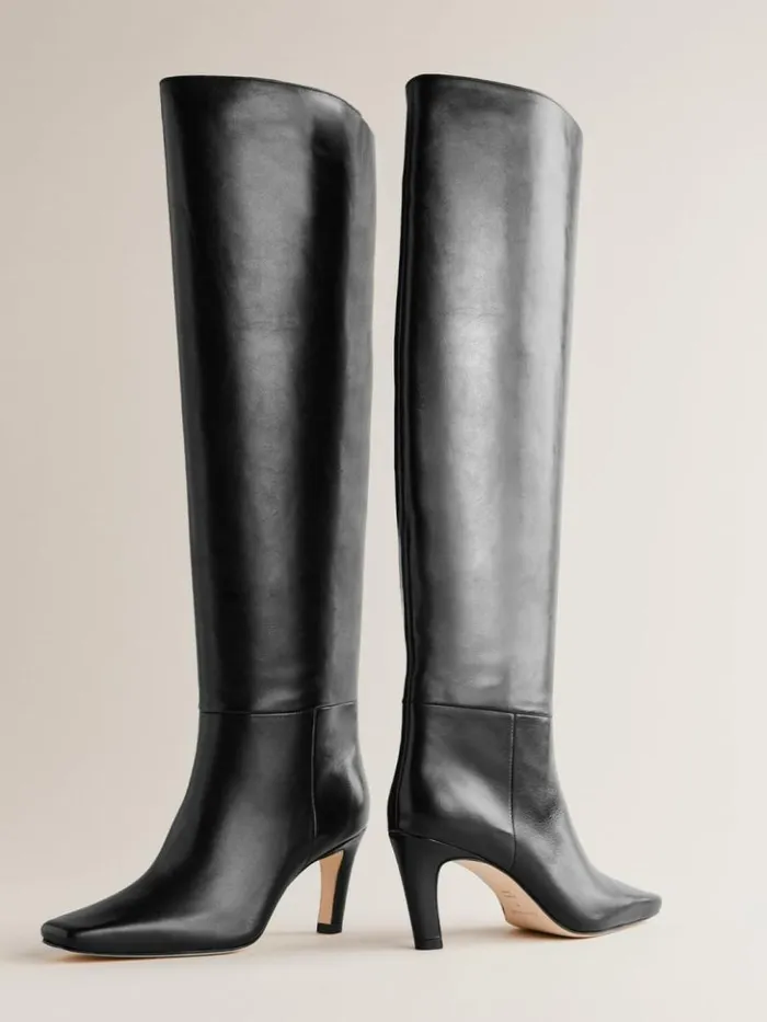 Shoes The Reformation Regan Knee Boot Black