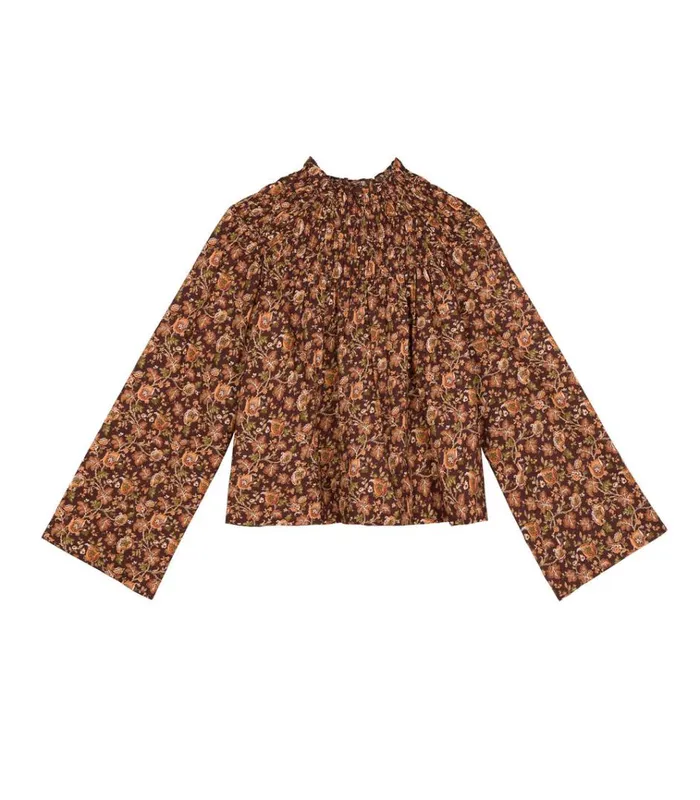 Shop ASTILBE TOP Mulberry Vine Floral DEN Tops