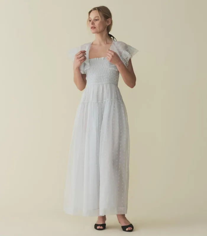 Shop CARISTINA DRESS Whisper Blue DEN Dresses