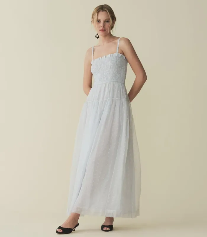 Shop CARISTINA DRESS Whisper Blue DEN Dresses