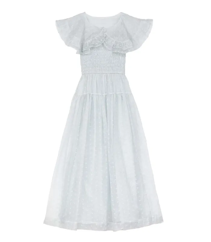 Shop CARISTINA DRESS Whisper Blue DEN Dresses