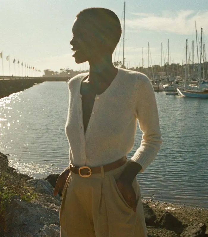 Shop DANAE CARDIGAN Dogwood DEN Knitwear
