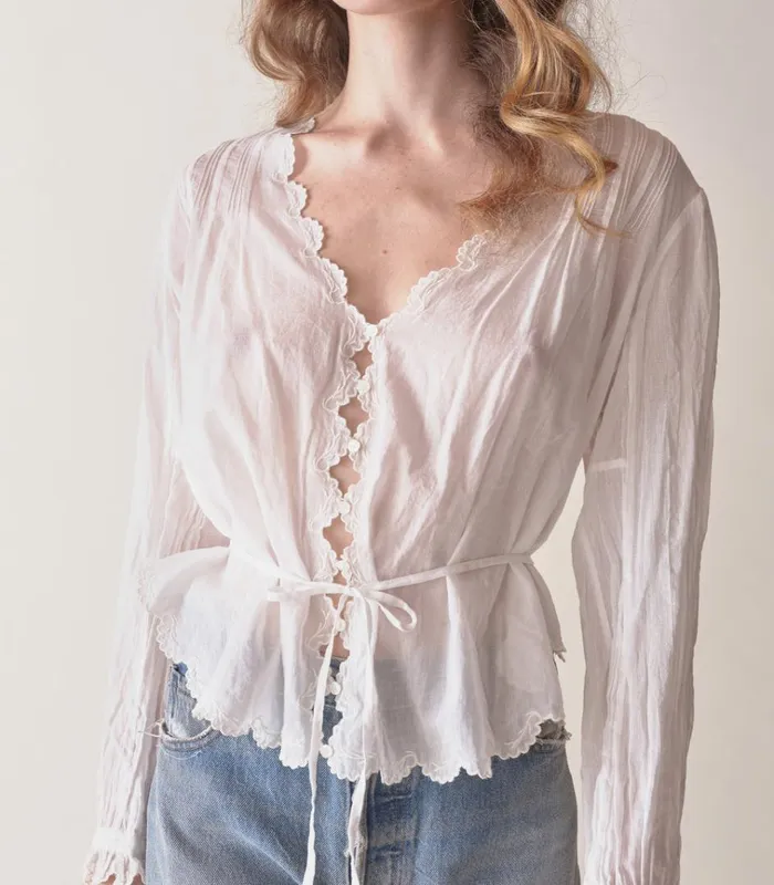 Shop ELAYNE TOP Salt DEN Tops