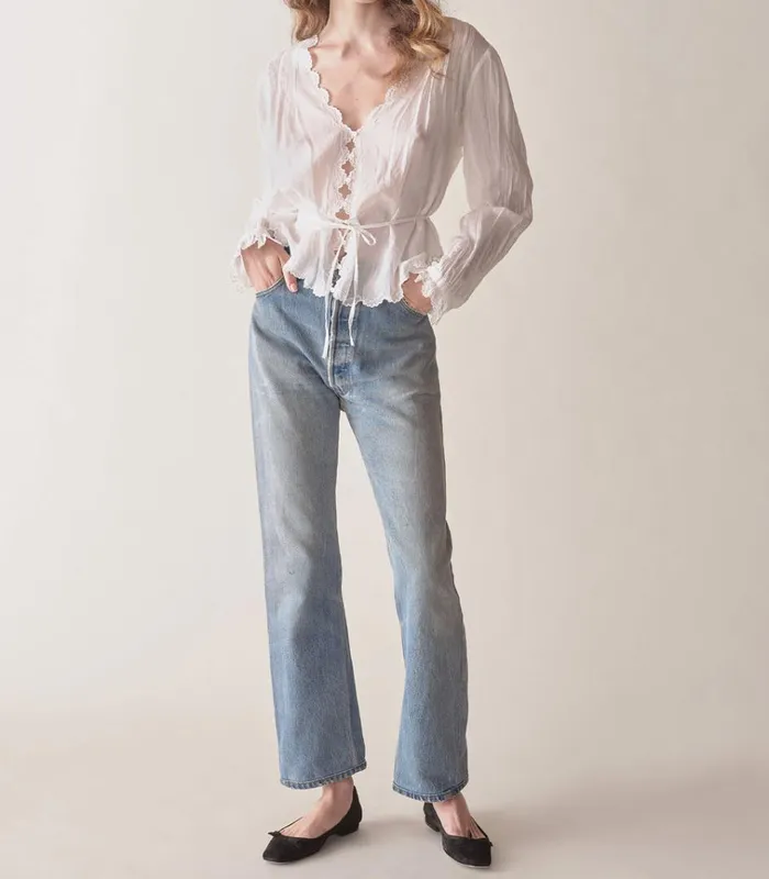 Shop ELAYNE TOP Salt DEN Tops