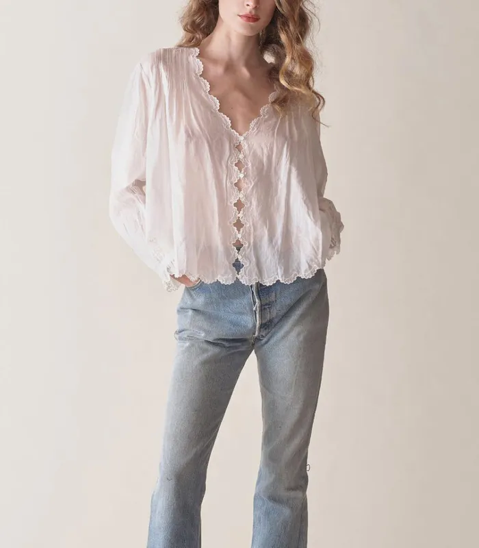 Shop ELAYNE TOP Salt DEN Tops