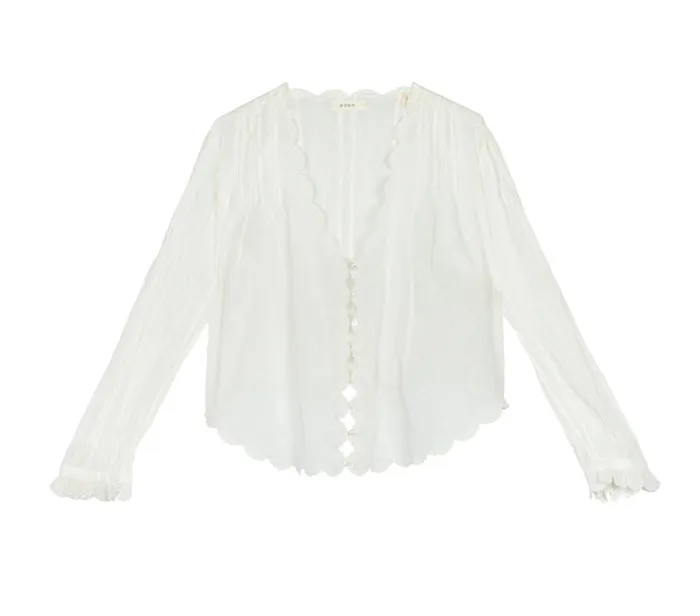 Shop ELAYNE TOP Salt DEN Tops