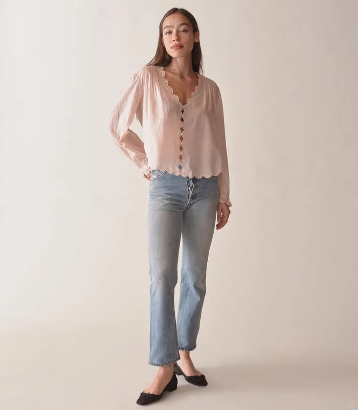 Shop ELAYNE TOP Sundried Rose DEN Tops