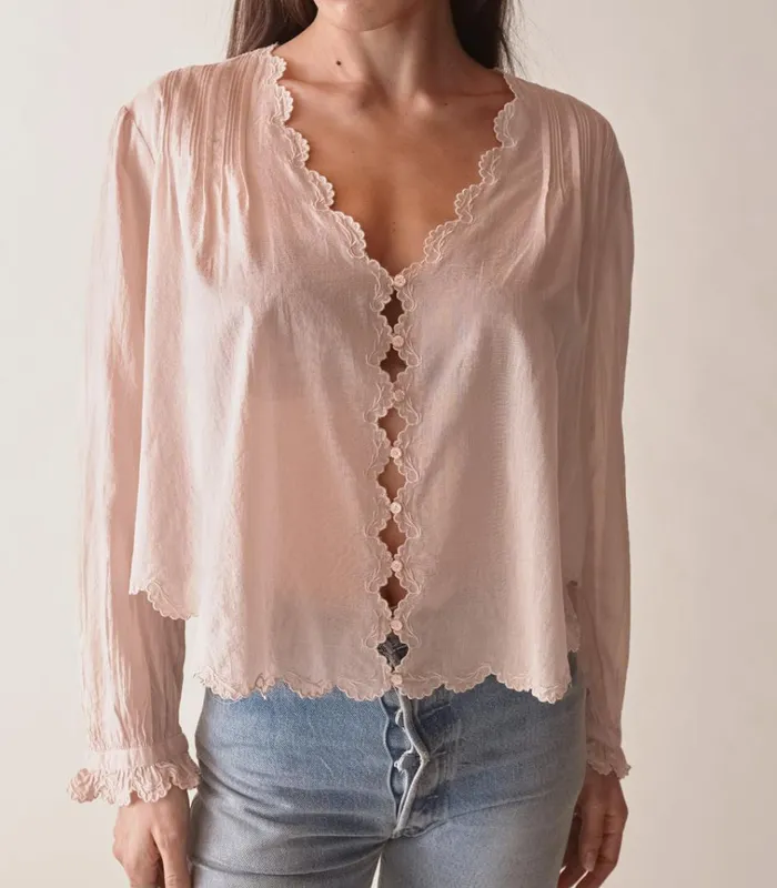 Shop ELAYNE TOP Sundried Rose DEN Tops