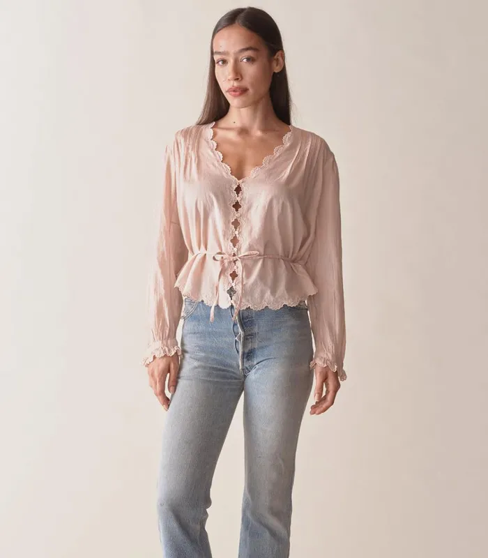 Shop ELAYNE TOP Sundried Rose DEN Tops
