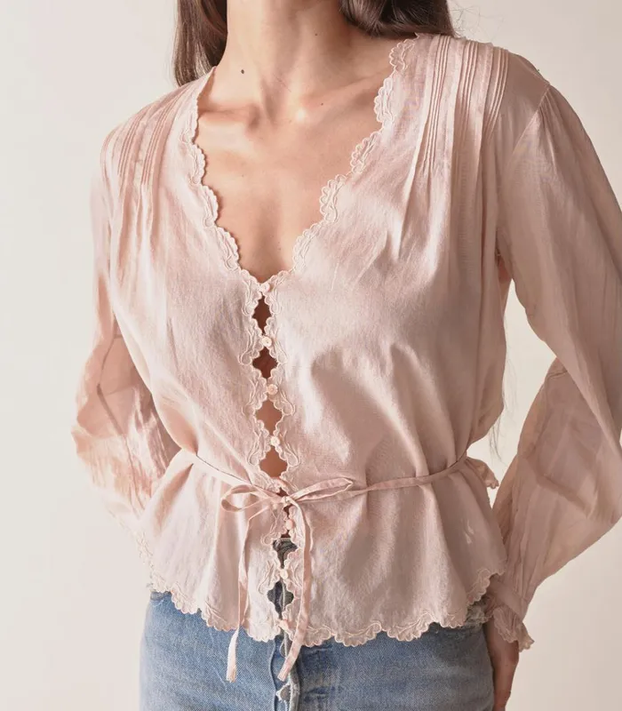 Shop ELAYNE TOP Sundried Rose DEN Tops