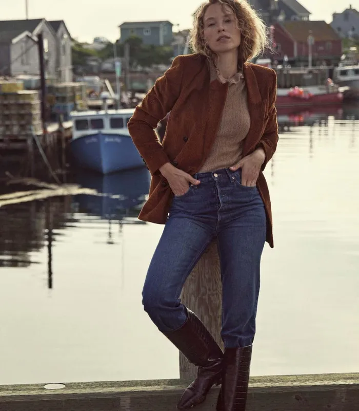 Shop ELIANA SWEATER Cork DEN Knitwear