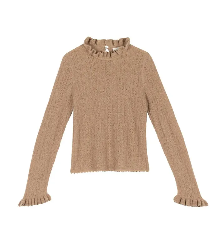 Shop ELIANA SWEATER Cork DEN Knitwear