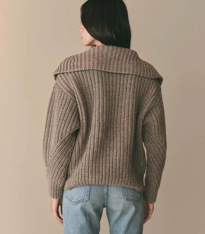 Shop ELY HENLEY Tawny Birch DEN Knitwear