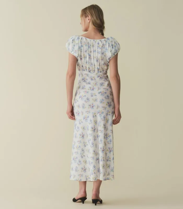 Shop FLORENCIA DRESS Bleu Frolicking Floral DEN Dresses