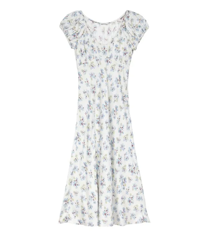 Shop FLORENCIA DRESS Bleu Frolicking Floral DEN Dresses