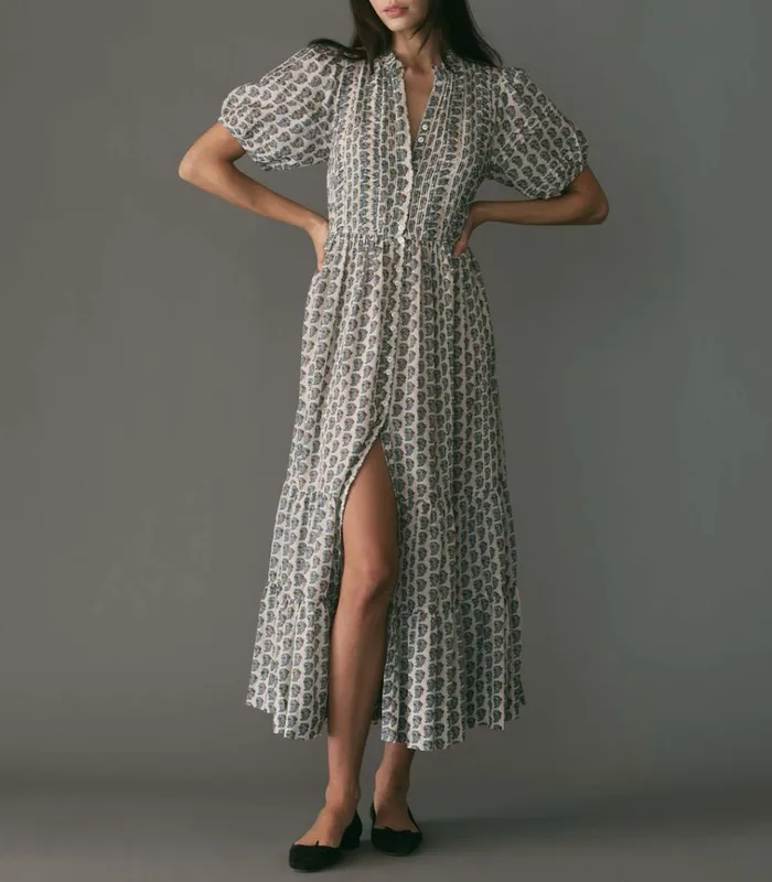 Shop HALEIGH DRESS Sea Salt Paisley DEN Dresses
